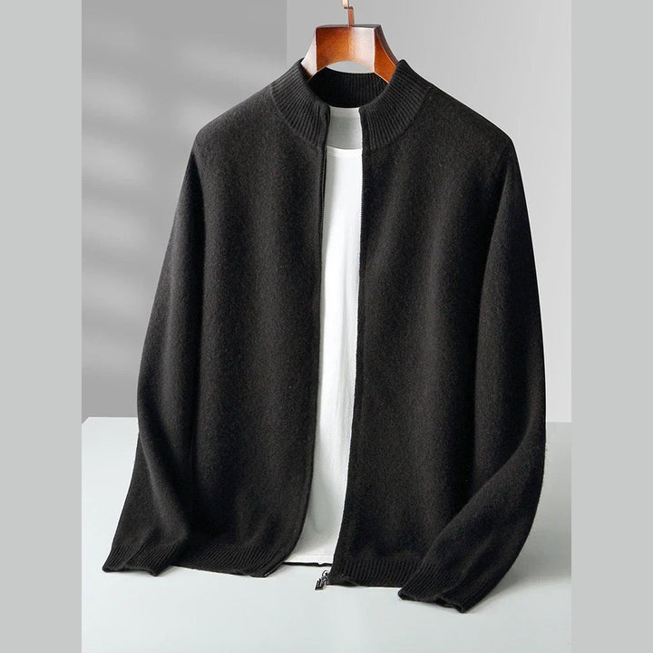 Men's Florenzo Merino Wool Zip-Up Cardigan – Everyday Layering – view 4