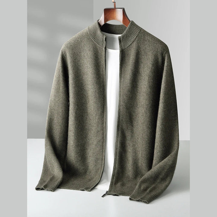 Men's Florenzo Merino Wool Zip-Up Cardigan – Everyday Layering – view 5