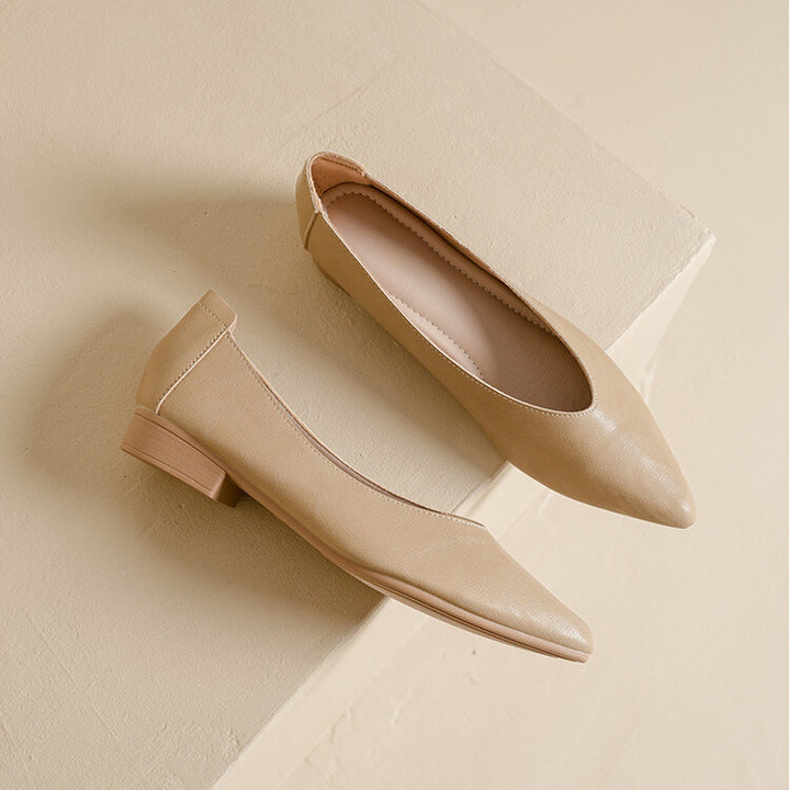 Women's Pointed Toe Block Heel Court Shoes – All-Day Comfort – view 10