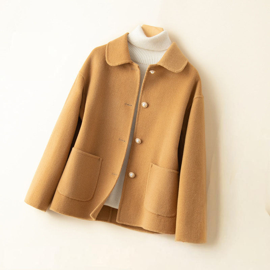Women's 100% Cashmere Jacket – Pearl Buttons – Relaxed Fit – view 3