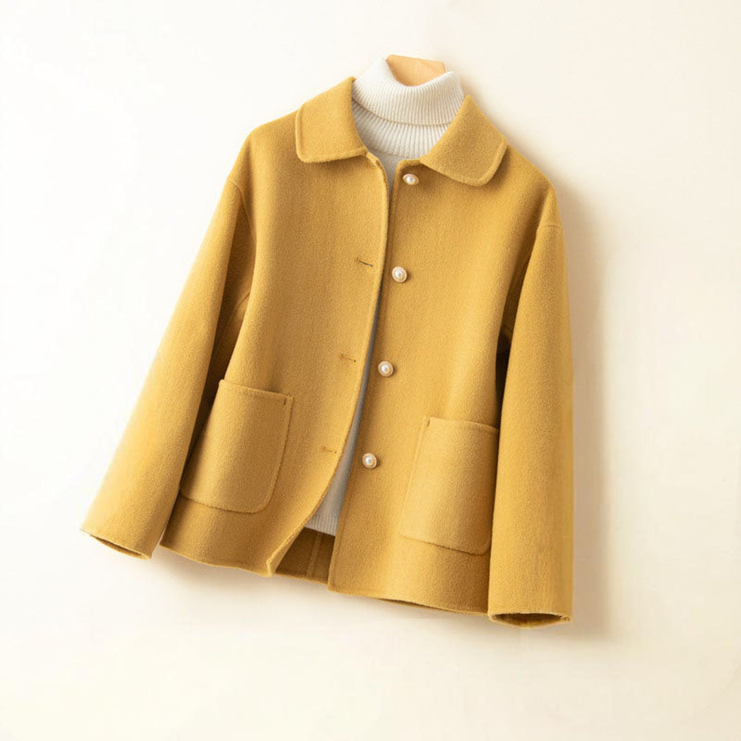Women's 100% Cashmere Jacket – Pearl Buttons – Relaxed Fit – view 4