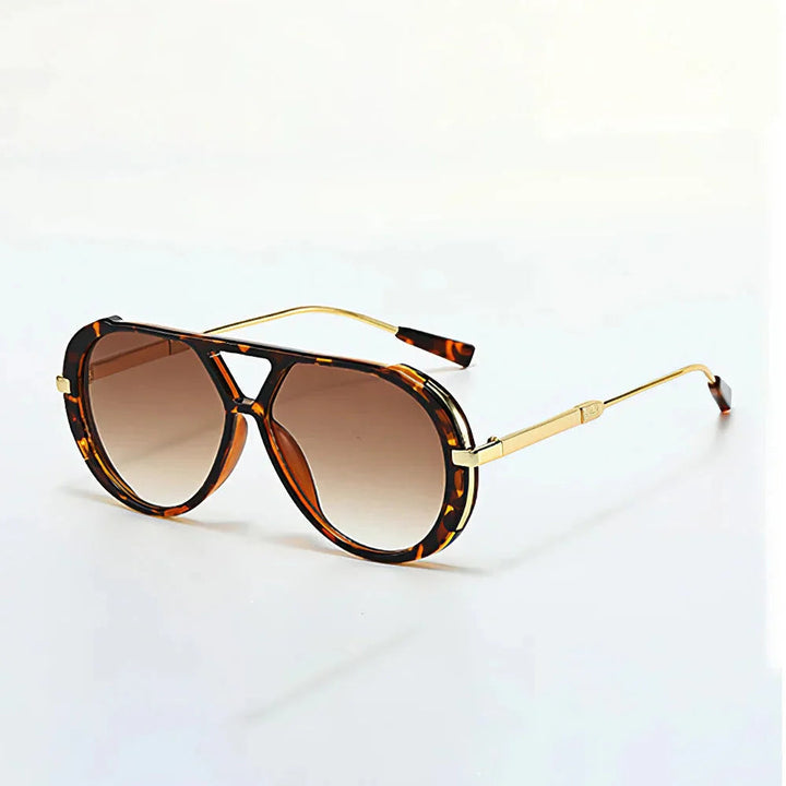 Women's Aviator Sunglasses – Gradient UV400 Tortoiseshell Frames