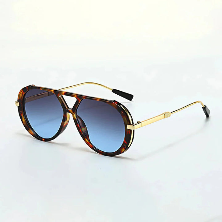 Women's Aviator Sunglasses – Gradient UV400 Tortoiseshell Frames