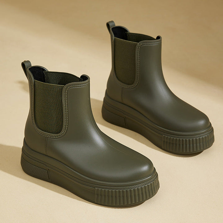 Women's Waterproof Platform Chelsea Boots – City Rain Ready