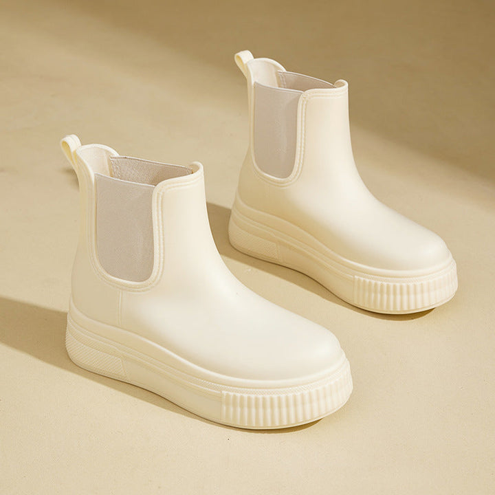 Women's Waterproof Platform Chelsea Boots – City Rain Ready