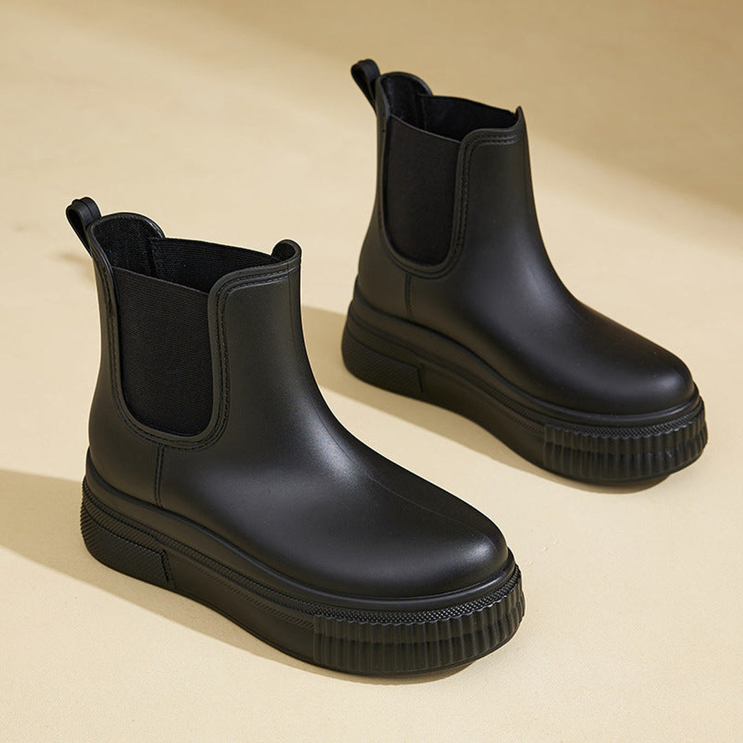Women's Waterproof Platform Chelsea Boots – City Rain Ready