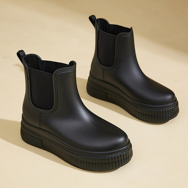 Women's Waterproof Platform Chelsea Boots – City Rain Ready
