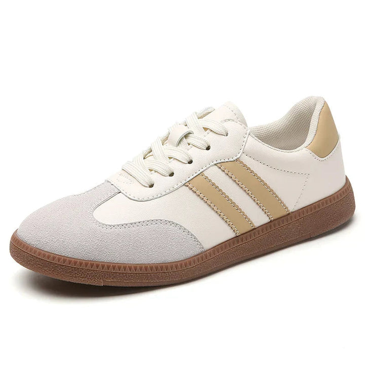 Women's Retro Suede Trainers – Cushioned Gum-Sole Sneakers