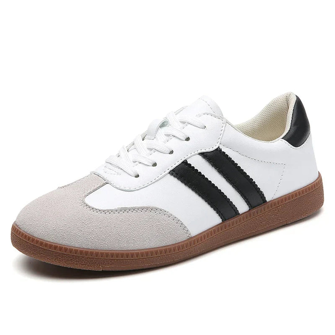 Women's Retro Suede Trainers – Cushioned Gum-Sole Sneakers