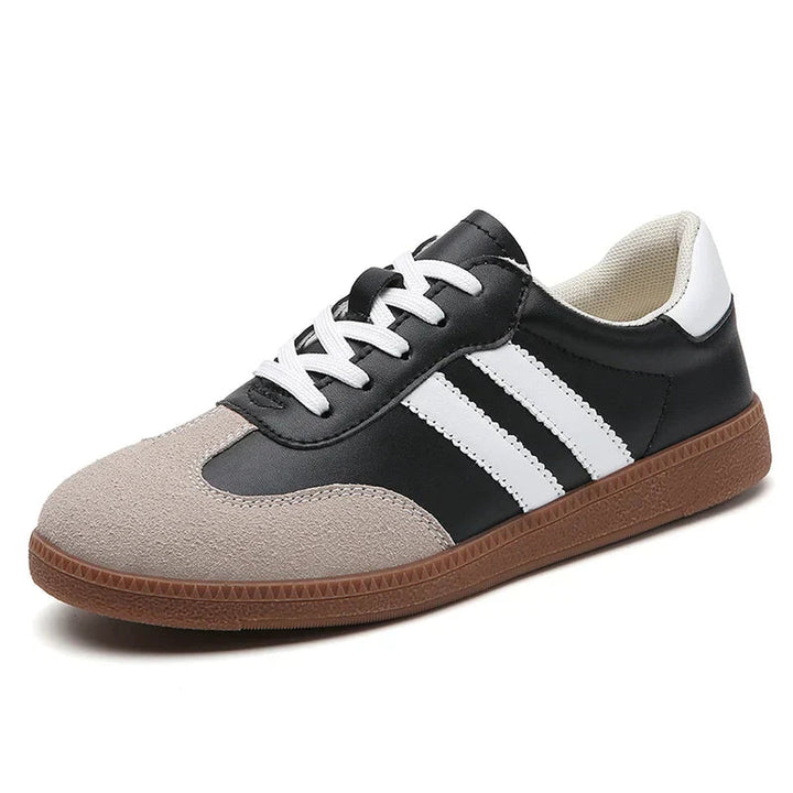 Women's Retro Suede Trainers – Cushioned Gum-Sole Sneakers