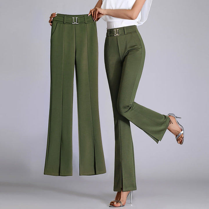 Women's Fluid Pleated Trousers – Elegant Everyday Tailoring – view 3