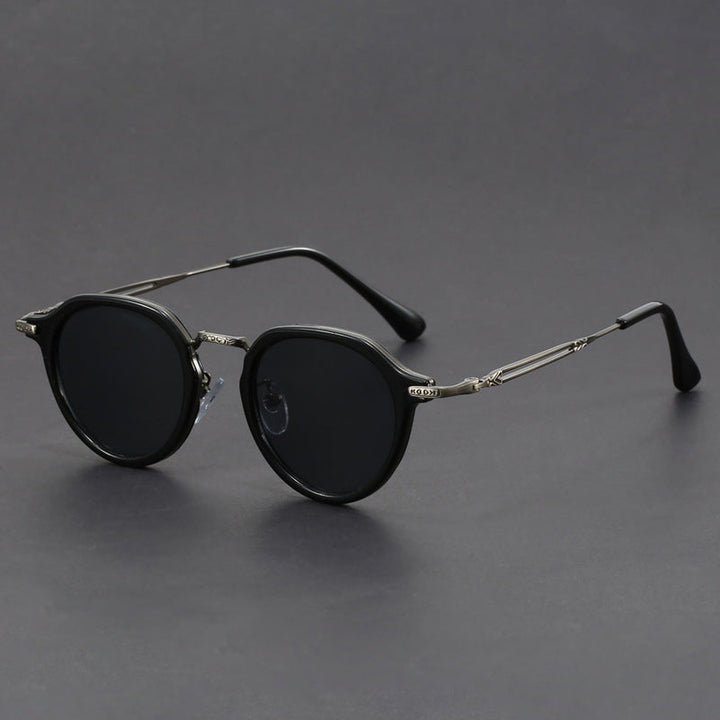 Unisex Eclipse UV400 Sunglasses – Lightweight Retro Everyday Shades – Granite