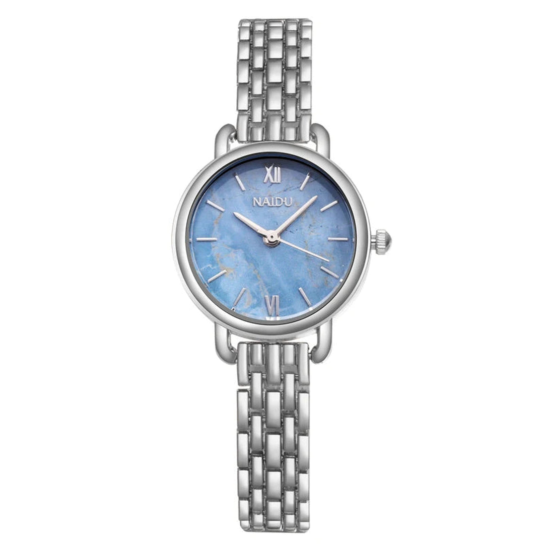 Women's Siena Marble Dial Watch – Stainless Steel Quartz Timepiece – view 10
