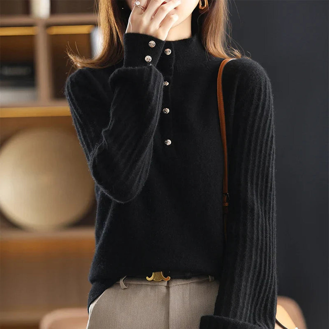 Women's Textured Knit Jumper – Relaxed Fit Everyday Pullover
