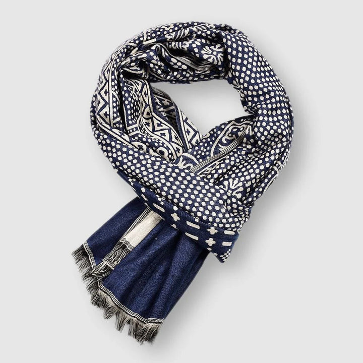 Bellevue Woven Cotton Scarf – Soft Artisan Layering Piece – Brown