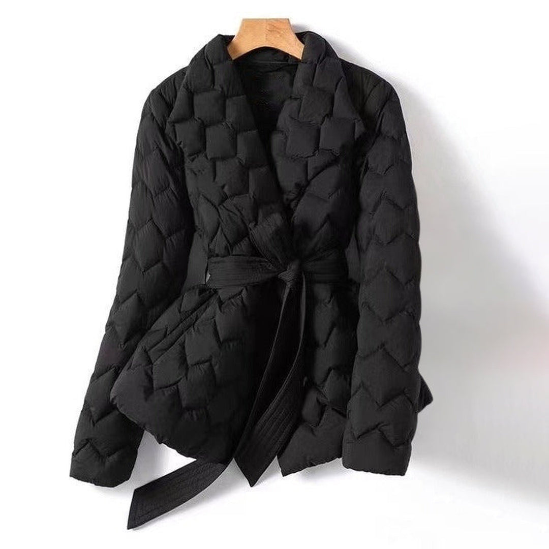 Women's Geometric Print Tailored Jacket – Chic Smart Layering – view 2
