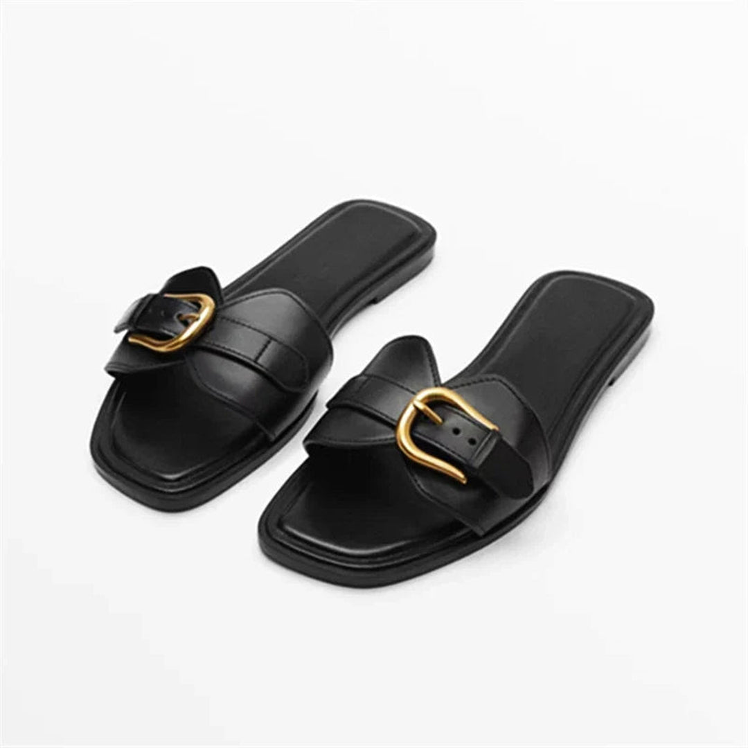Women's Geneva Buckle Sandals – Cushioned Smart Summer Style – view 3