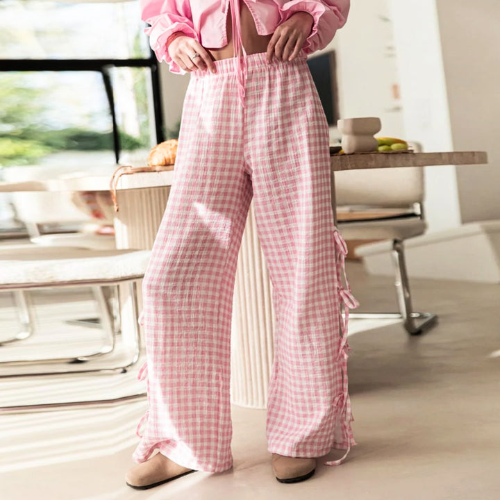 Women's Paname Side-Tie Lounge Trousers – Soft Loungewear – view 3
