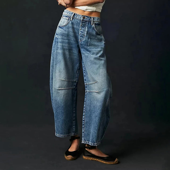 Women's Wide-Leg Stretch Denim Jeans – Relaxed Everyday Fit – view 7