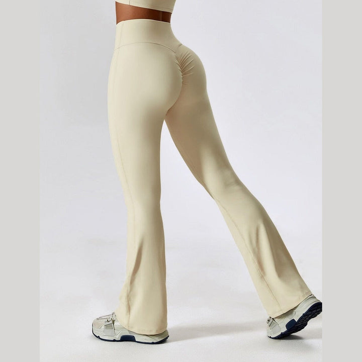 Women's High-Waisted Flared Leggings – Stretch Gym to Yoga Wear – view 2