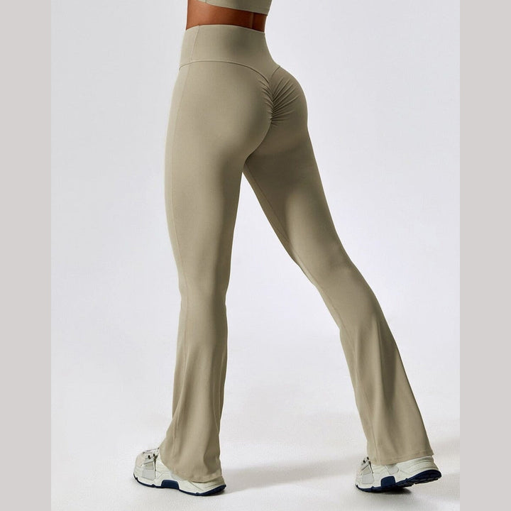 Women's High-Waisted Flared Leggings – Stretch Gym to Yoga Wear – view 5