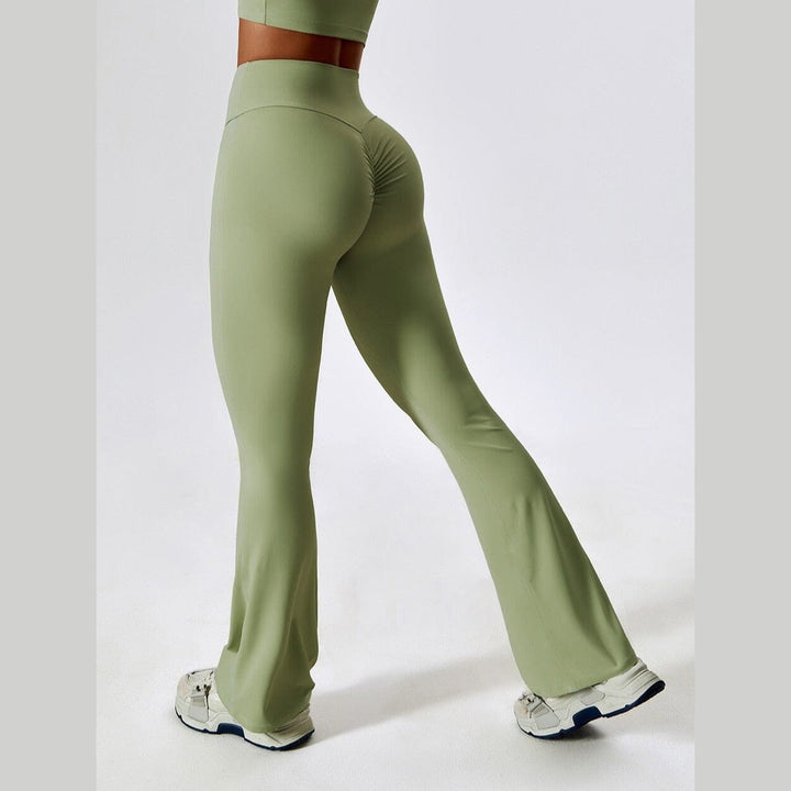 Women's High-Waisted Flared Leggings – Stretch Gym to Yoga Wear – view 8