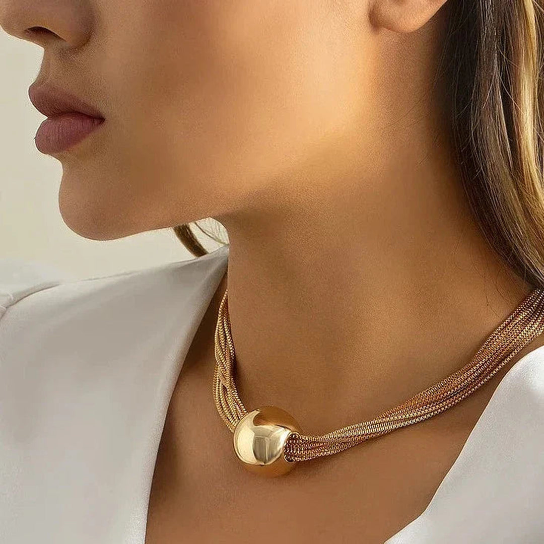 Women's Stainless Steel Moon Drop Pendant Necklace – Adjustable – view 3
