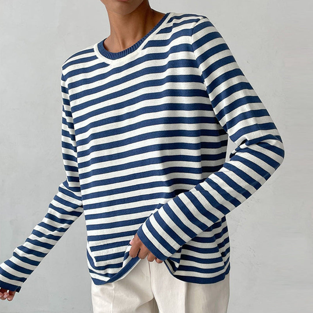 Women's Organic Cotton Striped Shirt – Soft Everyday Top – view 3