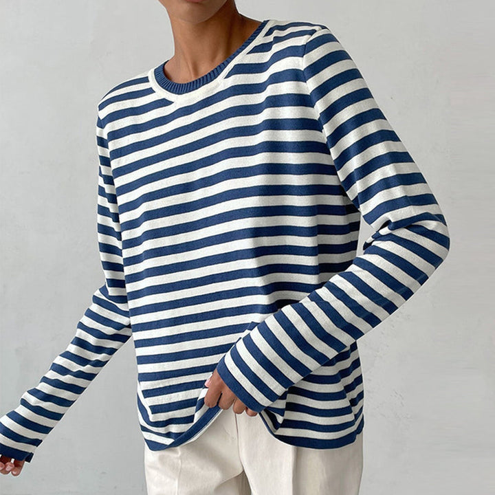 Women's Organic Cotton Striped Shirt – Soft Everyday Top – view 3