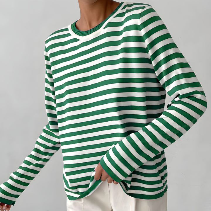 Women's Organic Cotton Striped Shirt – Soft Everyday Top – view 5