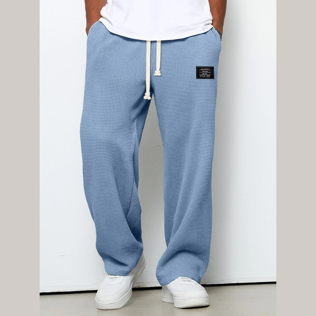 Men's Sam Relaxed Fit Lounge Trousers – Soft Waffle Comfort – view 2