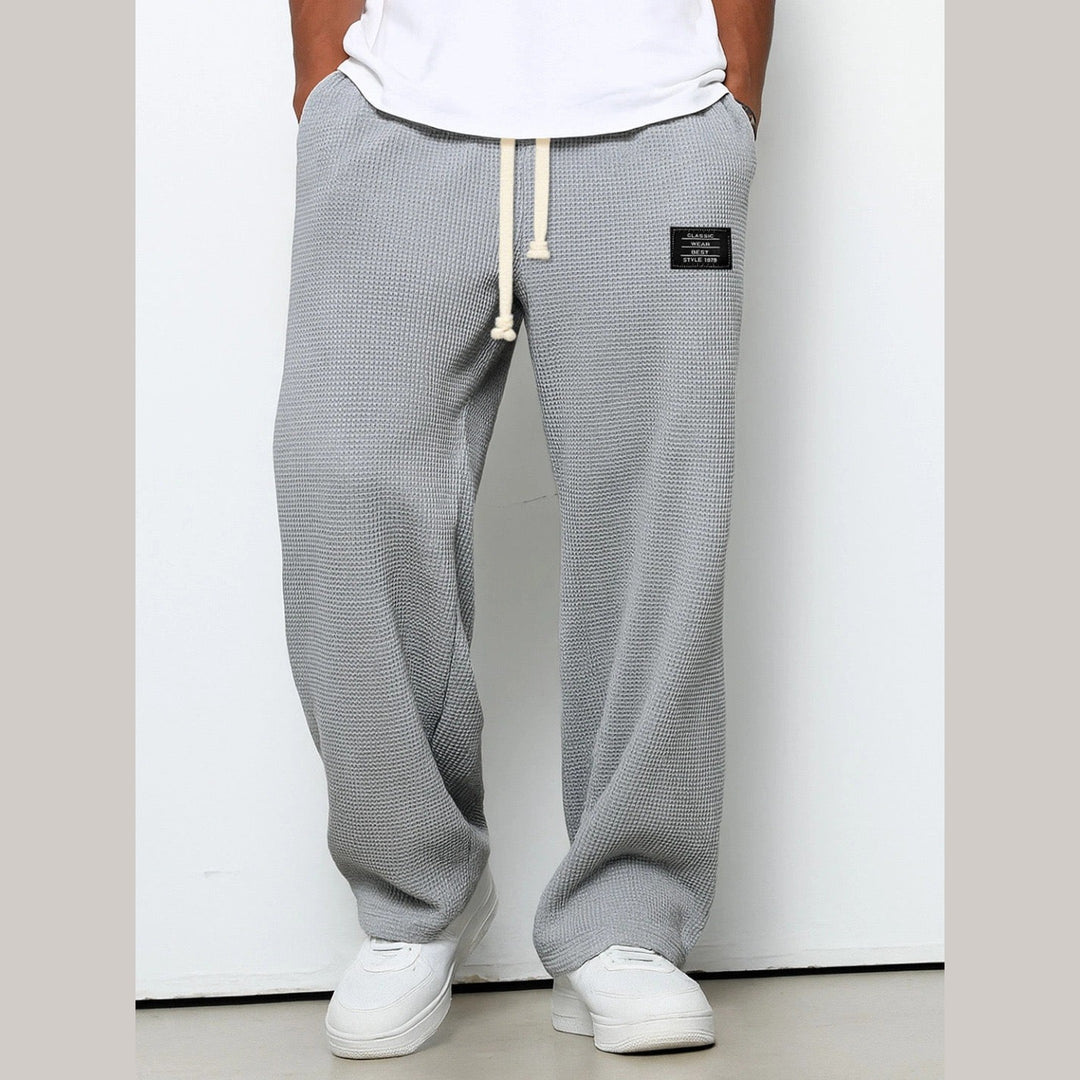 Men's Sam Relaxed Fit Lounge Trousers – Soft Waffle Comfort – view 4