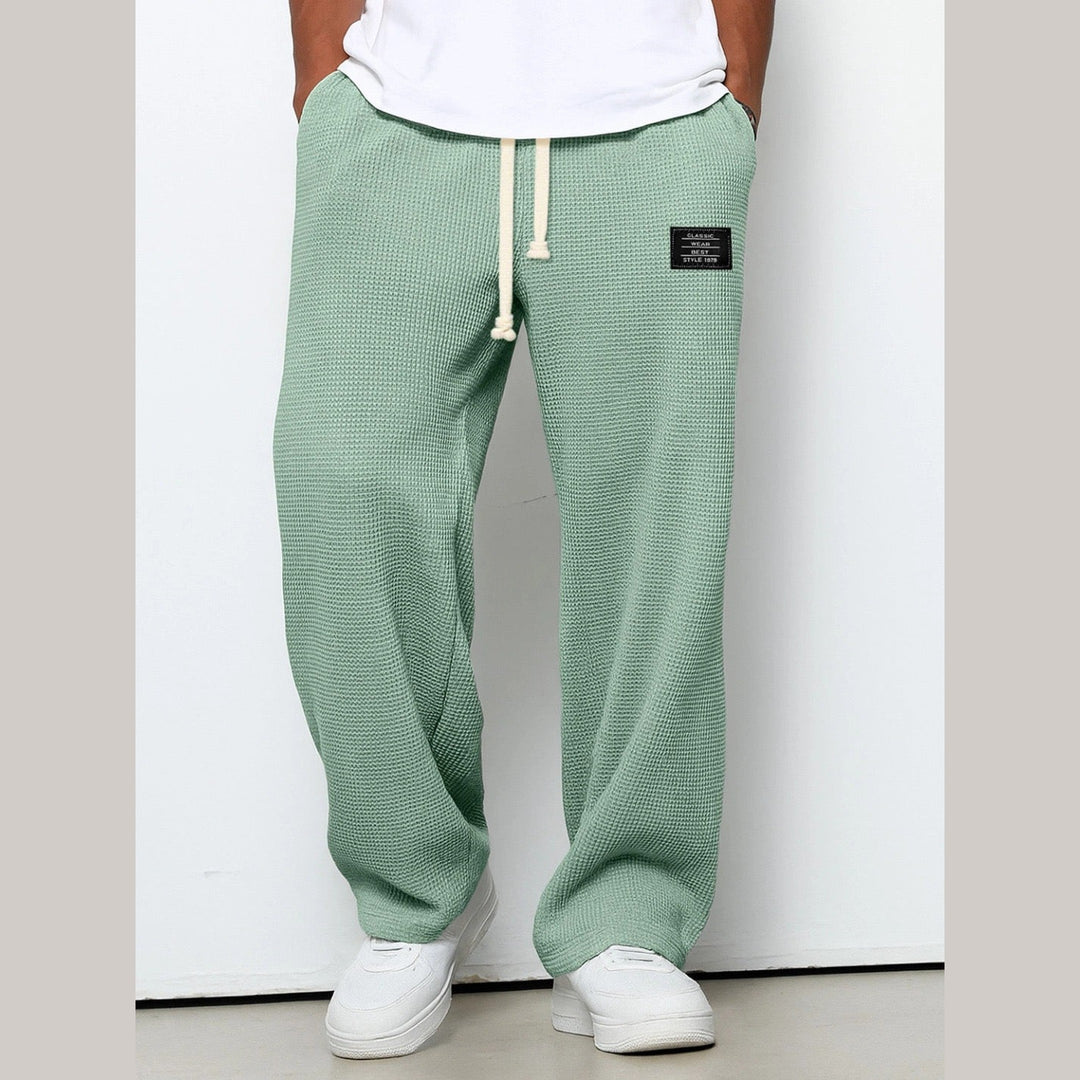 Men's Sam Relaxed Fit Lounge Trousers – Soft Waffle Comfort – view 6