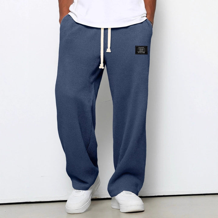 Men's Sam Relaxed Fit Lounge Trousers – Soft Waffle Comfort – view 7