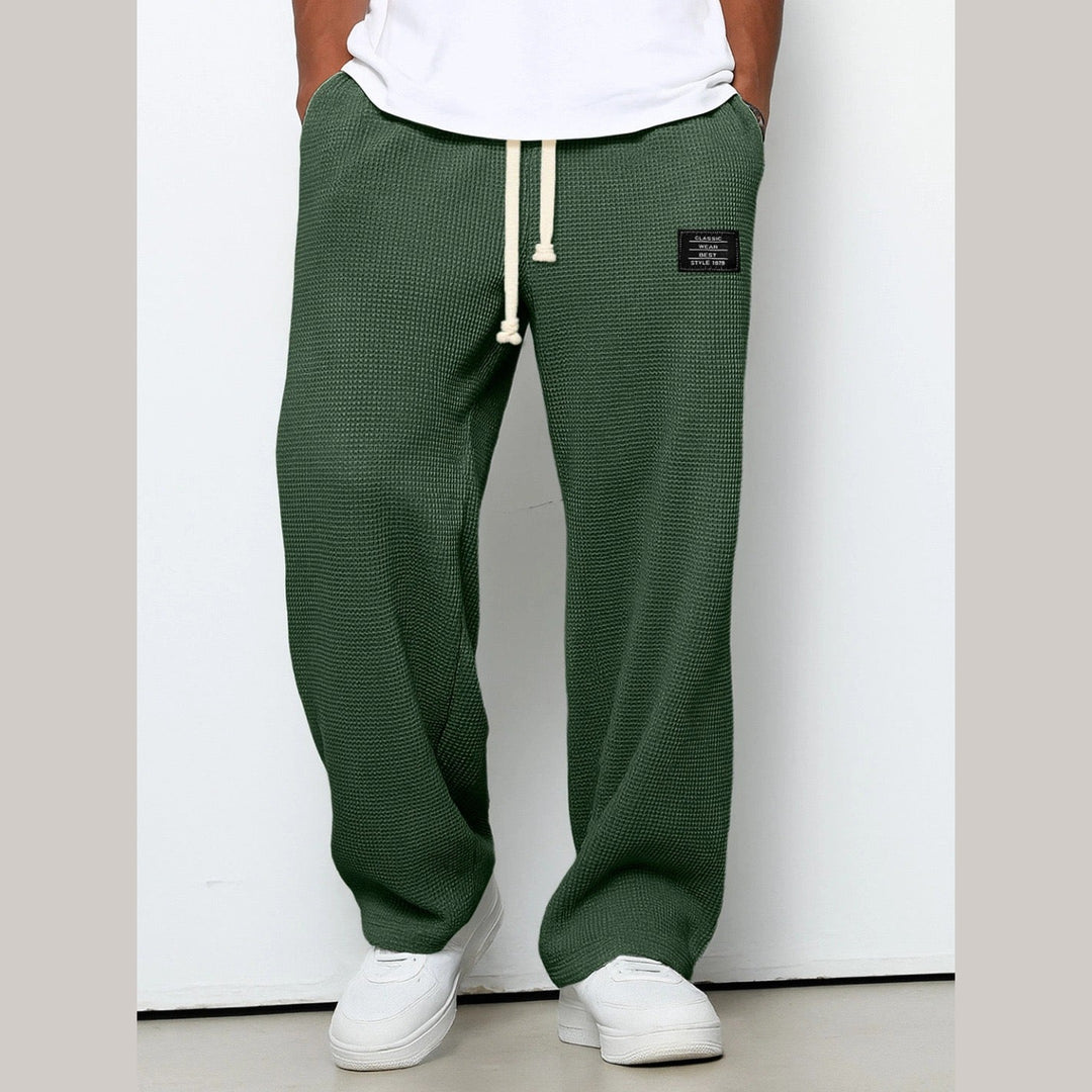 Men's Sam Relaxed Fit Lounge Trousers – Soft Waffle Comfort – view 10