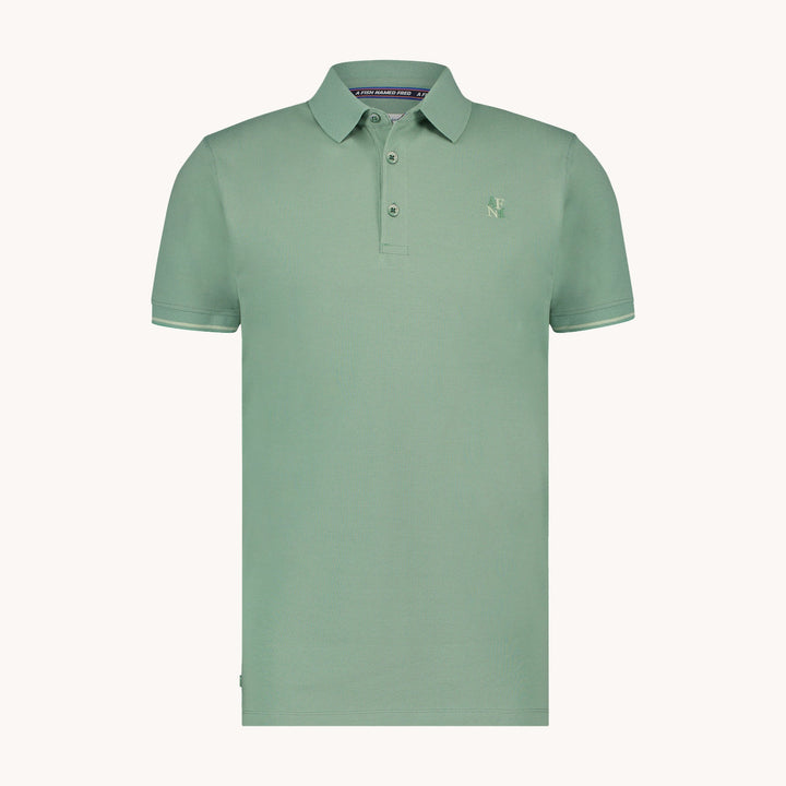 Men's Garment-Dyed Cotton Polo Shirt – Soft Washed Colours – view 7