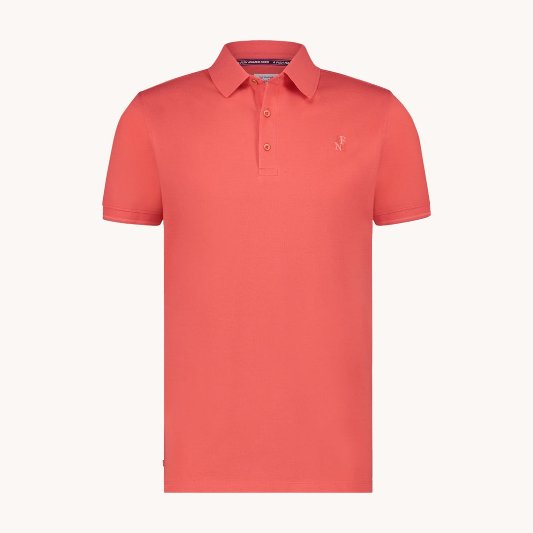 Men's Garment-Dyed Cotton Polo Shirt – Soft Washed Colours