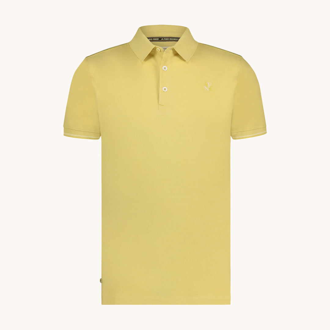 Men's Garment-Dyed Cotton Polo Shirt – Soft Washed Colours