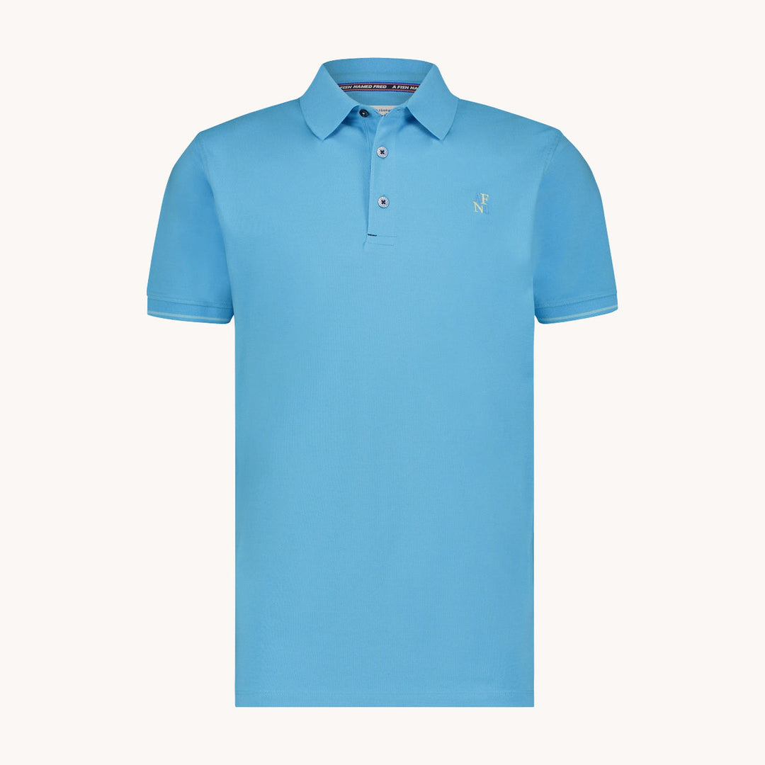Men's Garment-Dyed Cotton Polo Shirt – Soft Washed Colours