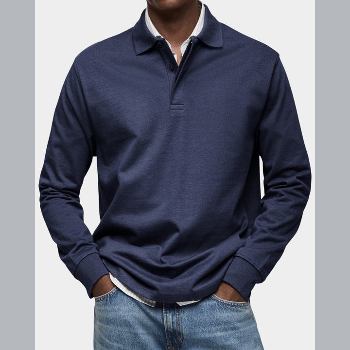Wilson | Klassisches Langarm-Poloshirt