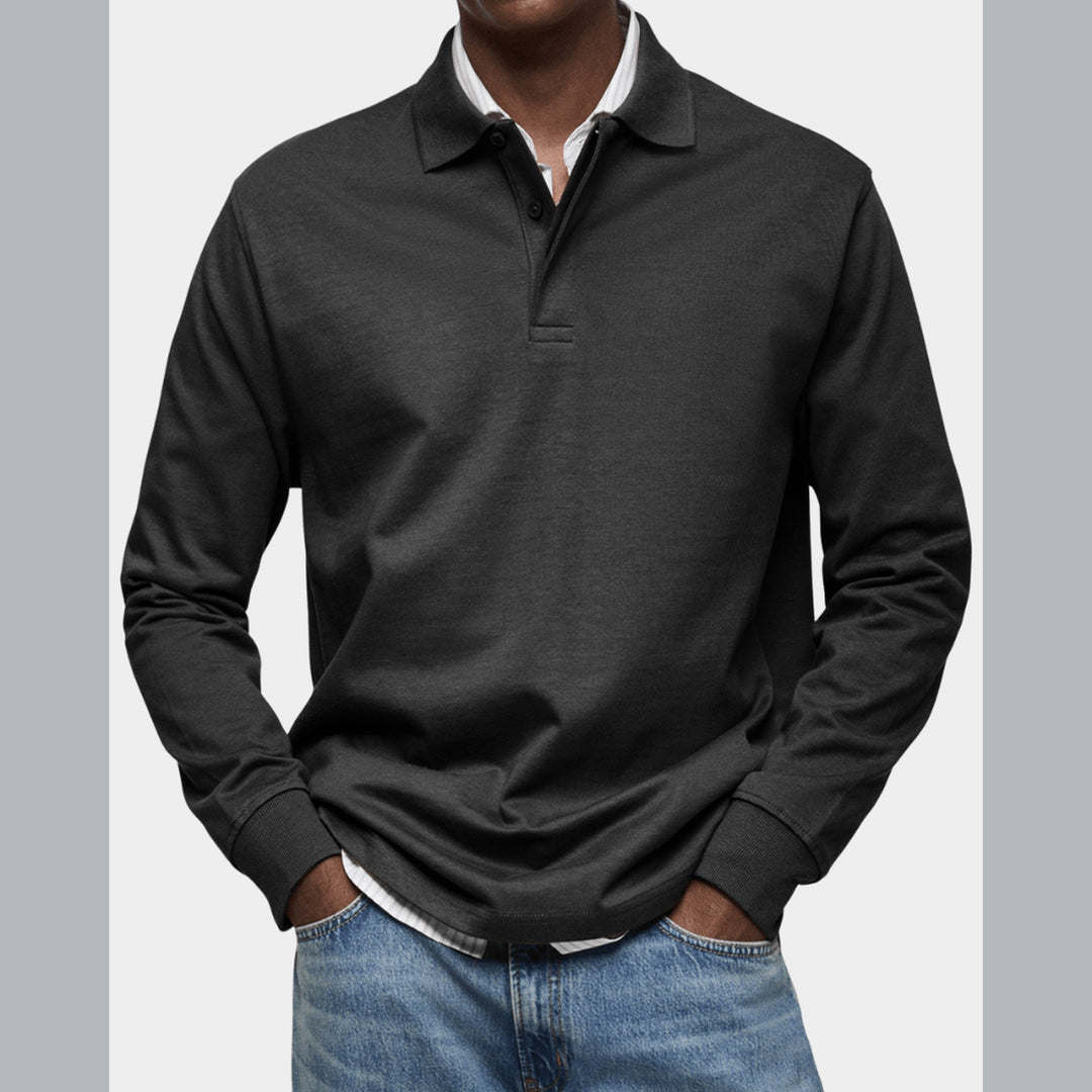 Wilson | Klassisches Langarm-Poloshirt