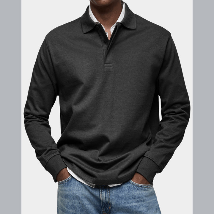 Wilson | Klassisches Langarm-Poloshirt
