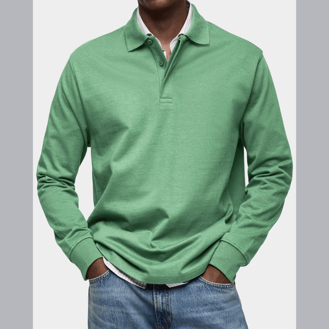 Wilson | Klassisches Langarm-Poloshirt