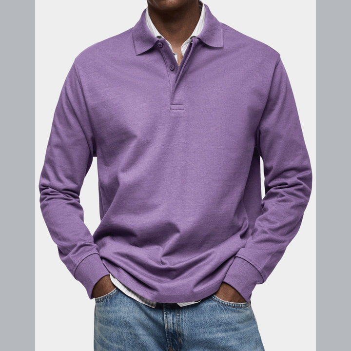 Wilson | Klassisches Langarm-Poloshirt