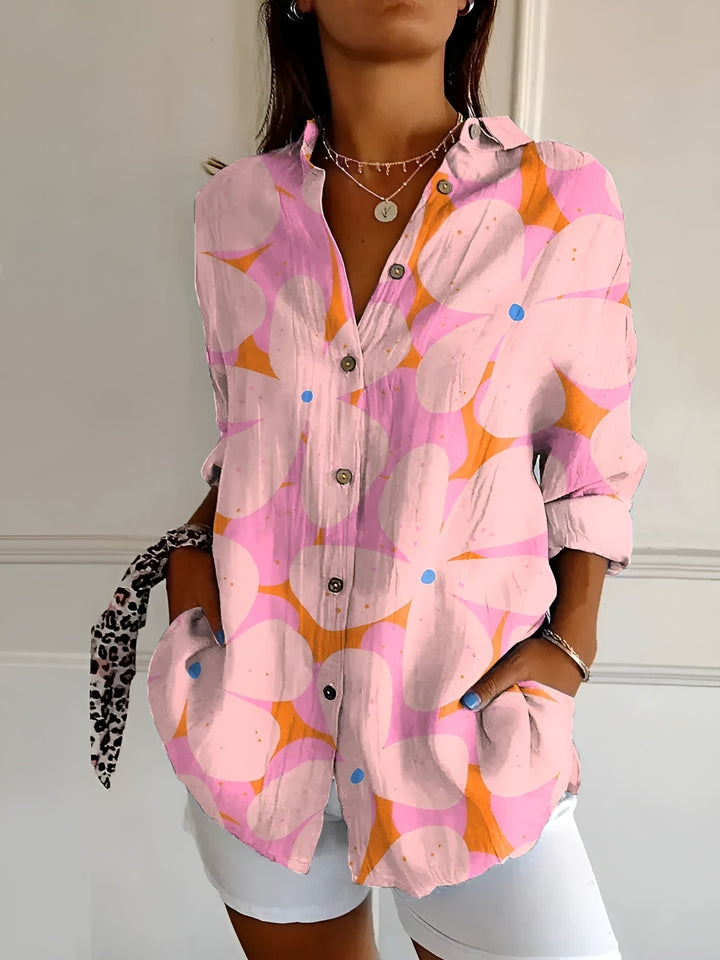 Women's Printed Summer Blouse - Effortless Warm-Weather Elegance
