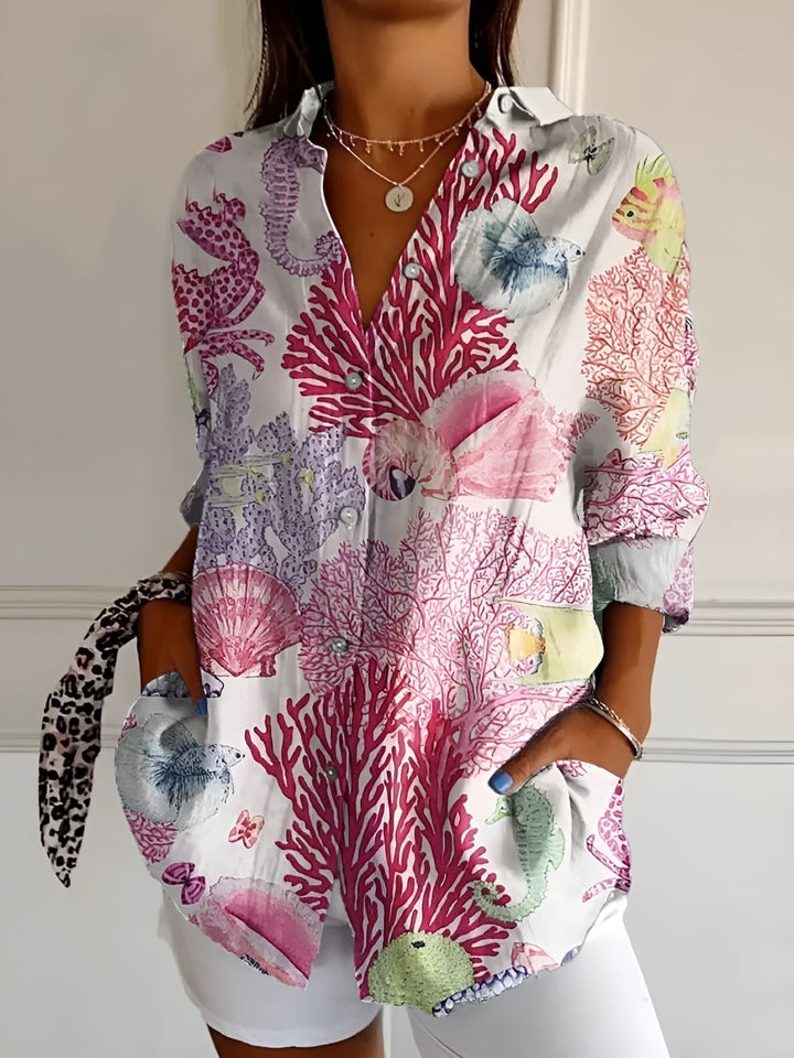 Women's Noelle Feminine Blouse - Breezy Summer Essential