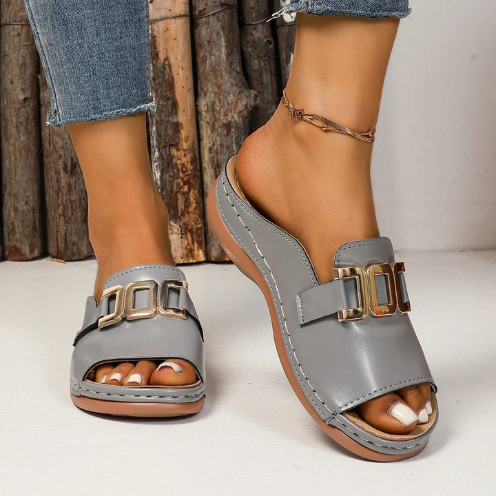 Women's Comfort Wedge Sandal - Soft Footbed for Everyday Wear