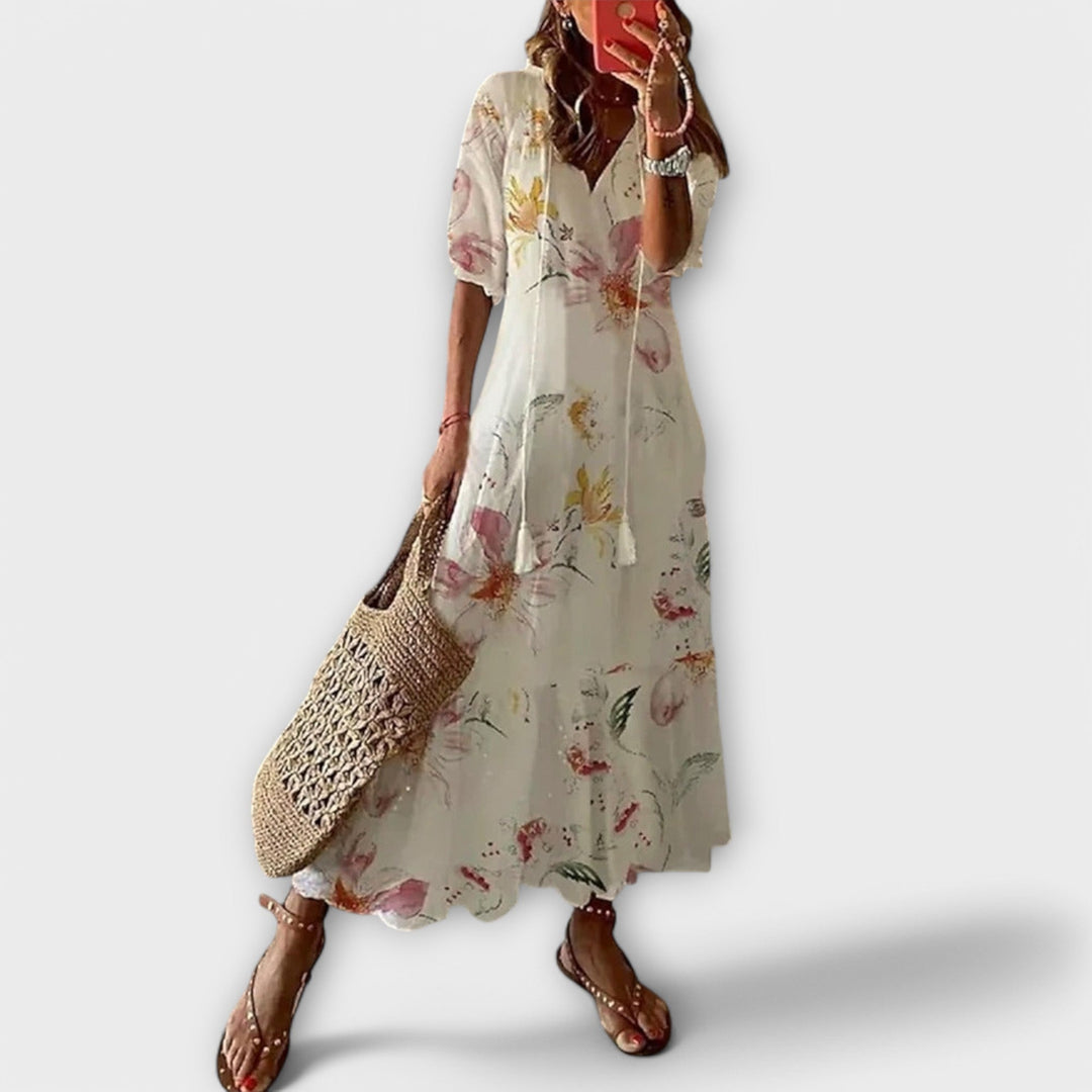 Women's Bohemian Maxi Dress - Effortless Summer Style