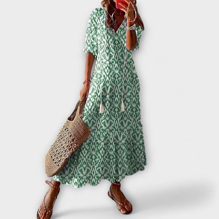 Women's Bohemian Maxi Dress - Effortless Summer Style