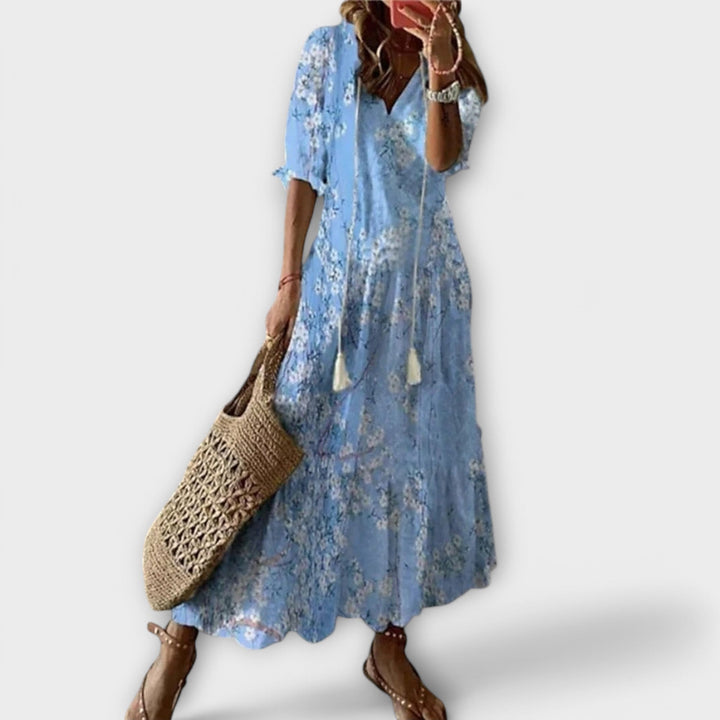 Women's Bohemian Maxi Dress - Effortless Summer Style
